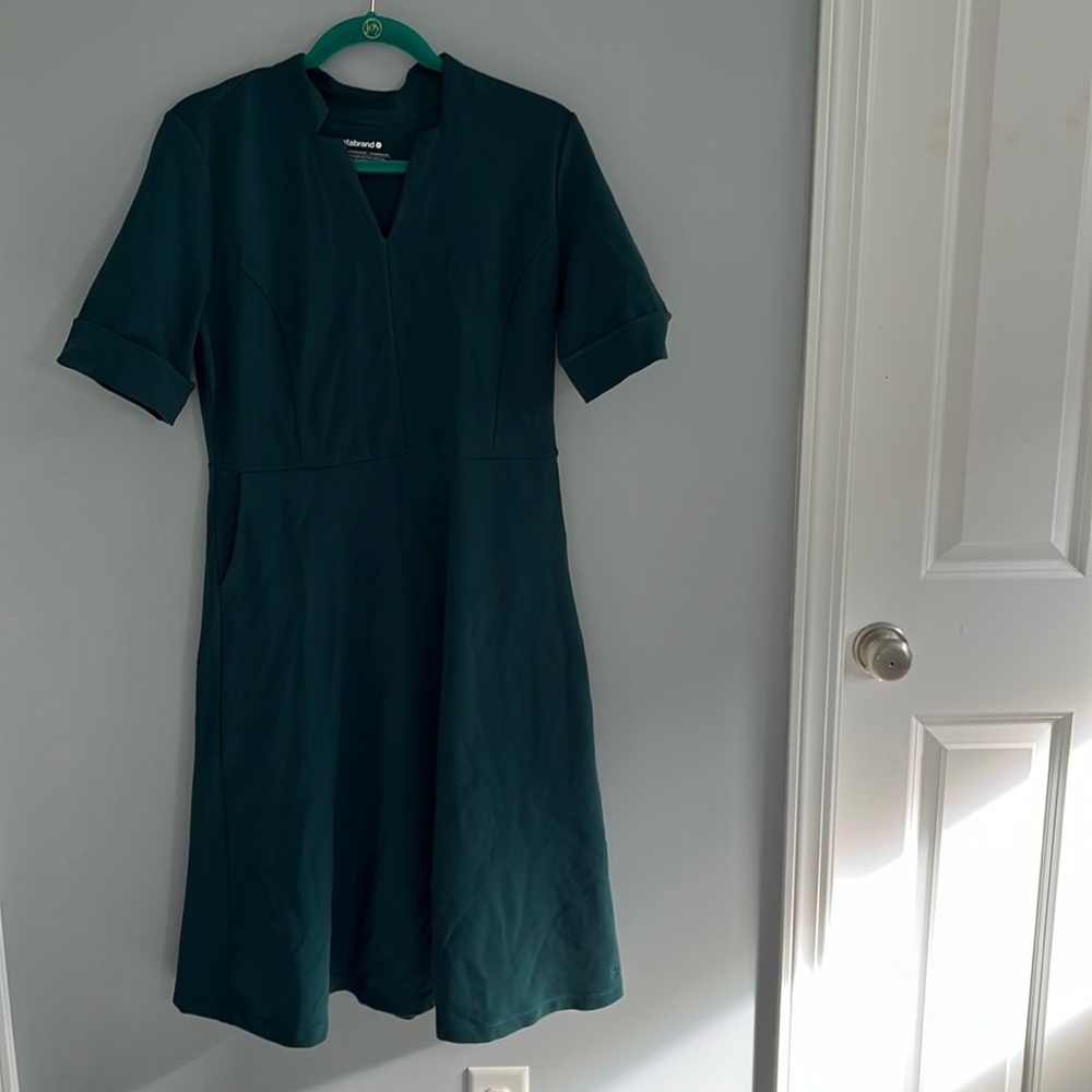 Beta brand size large fit and flare dress. Green. Never worn.